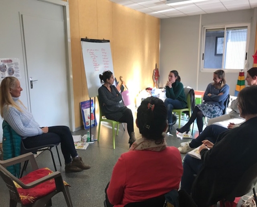 Atelier parents au centre culturel Portraits de Familles