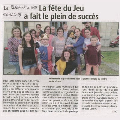 articles presse Portraits de Familles